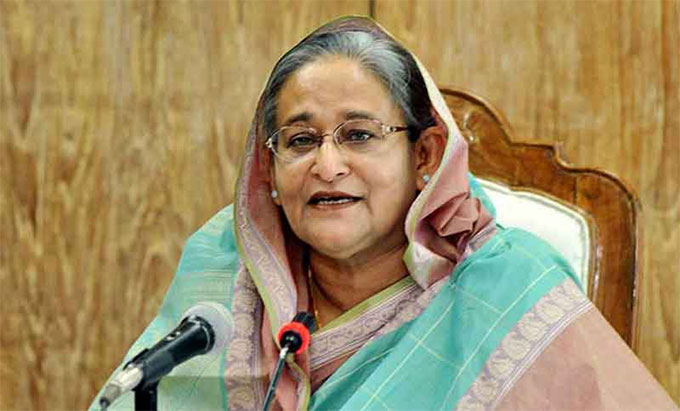 বঙ্গবন্ধু রেল সেতুর ভিত্তিপ্রস্তর স্থাপন করলেন প্রধানমন্ত্রী।