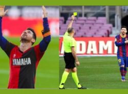 ম্যারাডোনাকে শ্রদ্ধা: হলুদ কার্ডের পর এবার মেসি ও বার্সাকে জরিমানা!