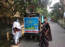 মোংলায় করোনা সচেতনমূলক কার্যক্রম চলছে।