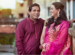 একই ছবিতে অভিনয় করছেন মোশাররফ করিম এবং তাঁর স্ত্রী।