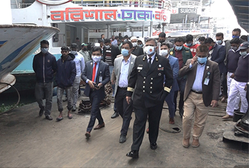বরিশাল নদী বন্দরের; বিআইডব্লিউটিএ চেয়ারম্যানের