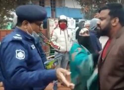 বিএনপির মেয়র প্রার্থীকে ভোটকেন্দ্র থেকে  বের করার অভিযোগ।