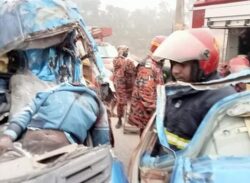 থেমে থাকা ট্রাকে পিকআপের ধাক্কায় যুবক নিহত।