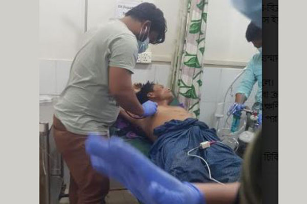 র‌্যাবের সঙ্গে গোলাগুলির ঘটনায় এক মাদক কারবারি গুলিবিদ্ধ।