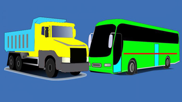 নিহত পাঁচজন বাস ও ট্রাকের সংঘর্ষে সিরাজগঞ্জে