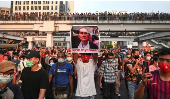 মিয়ানমারে গ্রেপ্তার ৫শ’তে ঠেকল