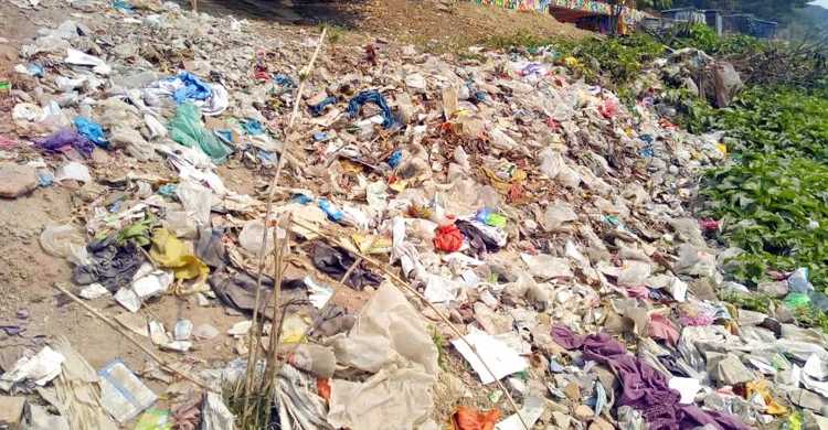 ময়লার ভাগাড় যেন এখন সর্বনাশা পদ্মা!