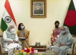 মোদি – হাসিনা বৈঠক শুরু