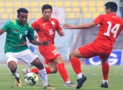 ত্রিদেশীয় সিরিজে শুভ সূচনা করল বাংলাদেশ ফুটবল দল