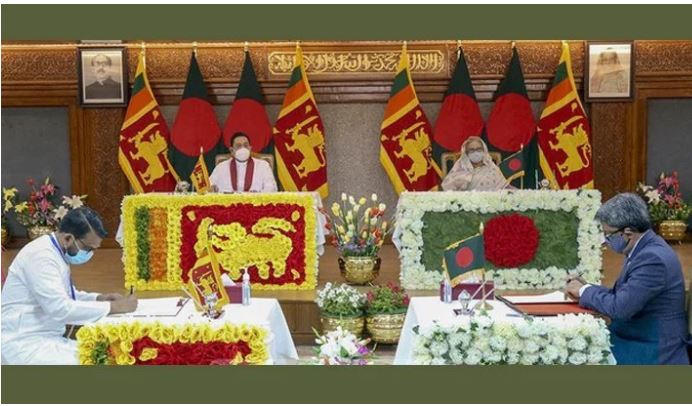 ৬ সমঝোতা স্মারক সই বাংলাদেশ ও শ্রীলঙ্কার