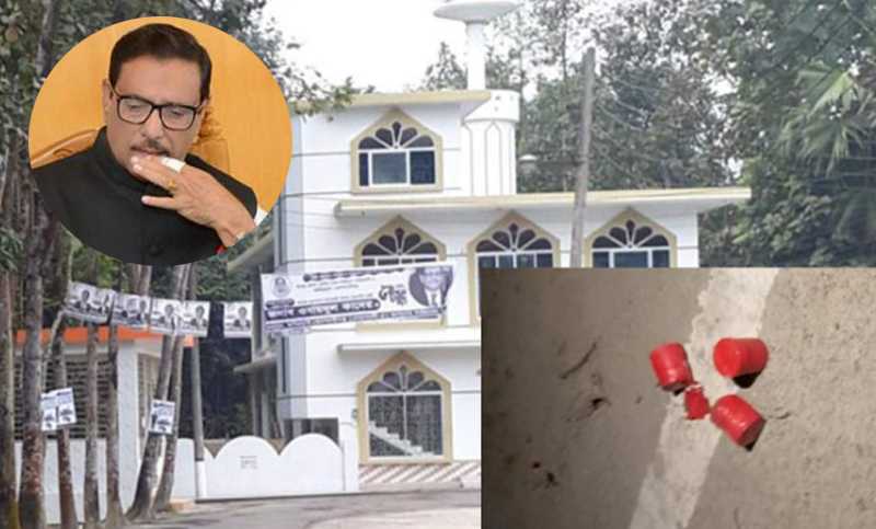 ককটেল হামলা হলো ওবায়দুল কাদেরের বাড়িতে