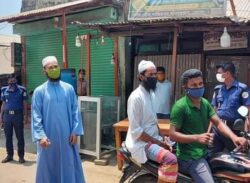 ভোলার লালমোহনে লকডাউন অমান্য করা ও মাস্ক না থাকায় ৬ জনকে জরিমানা করেন ভ্রাম্যমান আদালত