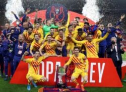 মেসির জোড়া গোলে বার্সেলোনা চ্যাম্পিয়ন