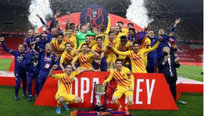 মেসির জোড়া গোলে বার্সেলোনা চ্যাম্পিয়ন