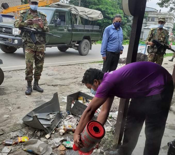 লকডাউনের দশম দিনে কলাপাড়ায় ১৩ জনকে অর্থদণ্ড।।