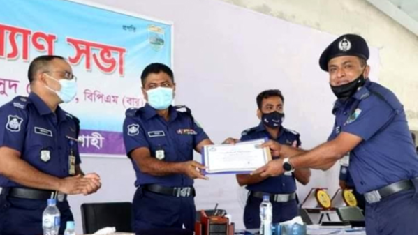 রাজশাহী জেলার শ্রেষ্ঠ ওসি তৌহিদুল ইসলাম