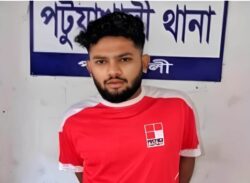 পটুয়াখালীতে পেট্রোল নিক্ষেপ হত্যা মামলার প্রধান আসামি সাকিব গ্রেফতার।