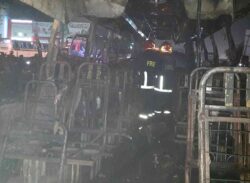 ভোরে নাটোরে একসঙ্গে ৩ বাসে আগুন