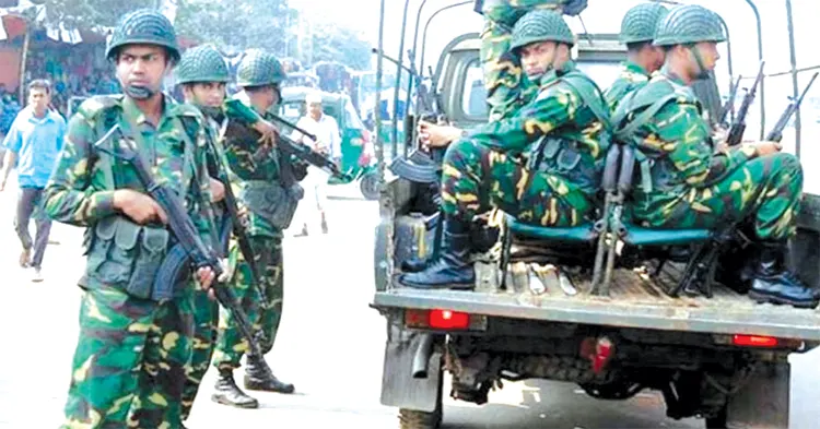 আজ থেকে মাঠে থাকবে সেনাবাহিনী