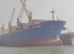 পায়রায় ভিড়লো ক্লিংকার ও কোল আনলোডার ক্রেনবাহী দুইটি জাহাজ।।