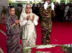 জন্মদিনে বঙ্গবন্ধুর প্রতিকৃতিতে মাননীয় প্রধানমন্ত্রীর শ্রদ্ধা