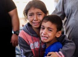 গাজায় বেঁচে থাকা শিশুদের,কান্না করার শক্তিটুকুও নেই