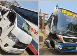 ময়মনসিংহে বাস-মাইক্রোবাস সংঘর্ষ: ভাই-বোনের মৃত্যু, আহত তিনজন