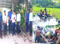 ডাকাতিয়া নদী থেকে অবৈধভাবে বালি উওোলনের দায় ১ জনকে ১ লক্ষ টাকা জরিমানা