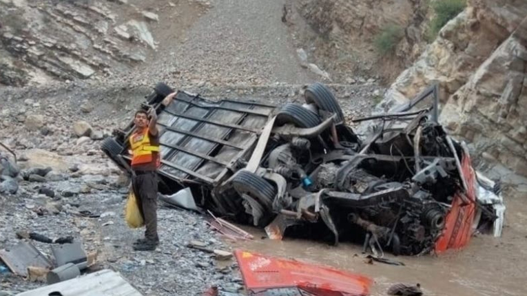 পাকিস্তানে ব্রেকফেল করে ট্রাক খাদে, একই পরিবারের ১৪ জন নিহত