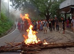 রাঙামাটিতে চলছে ইউপিডিএফের ডাকা অর্ধদিবস অবরোধ