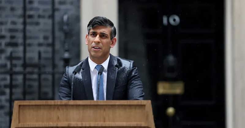যুক্তরাজ্যে পার্লামেন্ট ভেঙে দিয়ে আগাম নির্বাচনের ঘোষণা ঋষি সুনাকের