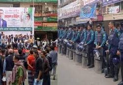 নয়াপল্টনে জড়ো হচ্ছেন বিএনপির নেতাকর্মীরা, সতর্ক অবস্থানে পুলিশ