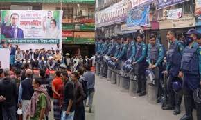 নয়াপল্টনে জড়ো হচ্ছেন বিএনপির নেতাকর্মীরা, সতর্ক অবস্থানে পুলিশ