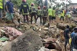 সিলেটে ভূমি ধসে আটকা ৩ জনকে উদ্ধারে সেনাবাহিনী