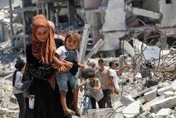 নুসেইরাত-খান ইউনিসে ইসরায়েলের বর্বর হামলা, ৫ শিশুসহ নিহত ১৫