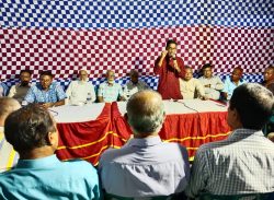 কলাপাড়ায় চিংগড়িয়া মন্দির কমিটির শান্তি সমাবেশ। 