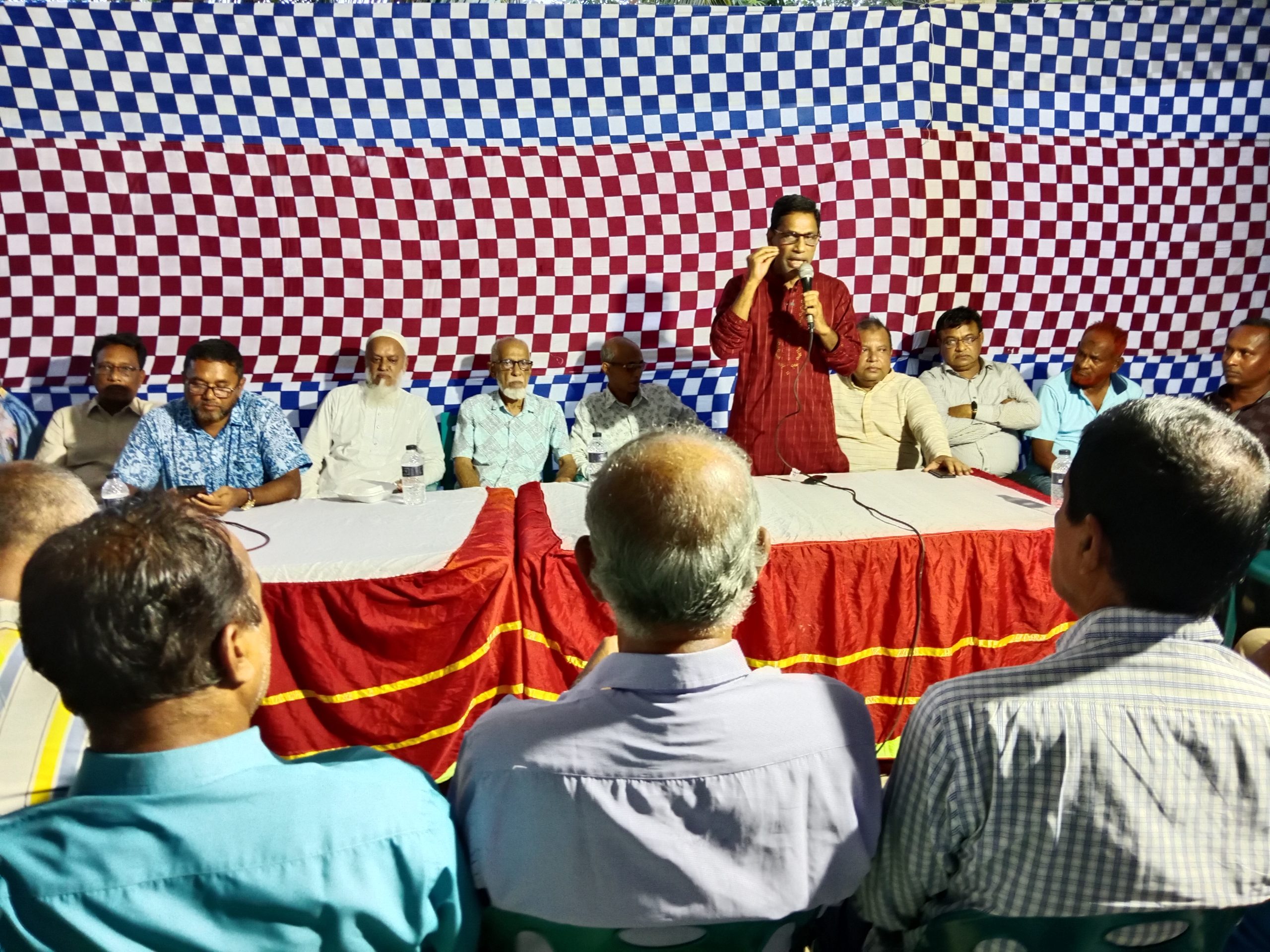 কলাপাড়ায় চিংগড়িয়া মন্দির কমিটির শান্তি সমাবেশ। 