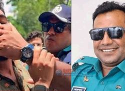 আন্দোলনে শিক্ষার্থীর মুখ চেপে ধরা সেই পুলিশ পরিদর্শক বরখাস্ত