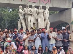 শহীদদের স্মরণে বৈষম্যবিরোধী ছাত্র আন্দোলনের পদযাত্রা