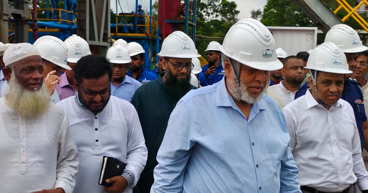 বাখরাবাদ পাইপলাইন প্রকল্প পরিদর্শন জ্বালানি উপদেষ্টার