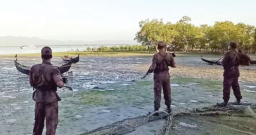 ৩৭ রোহিঙ্গার অনুপ্রবেশ ঠেকাল বিজিবি