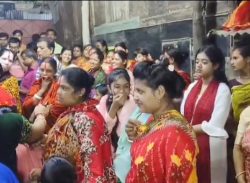 নানা আয়োজনে কলাপাড়ায় শ্যামাপূজা উদযাপিত।