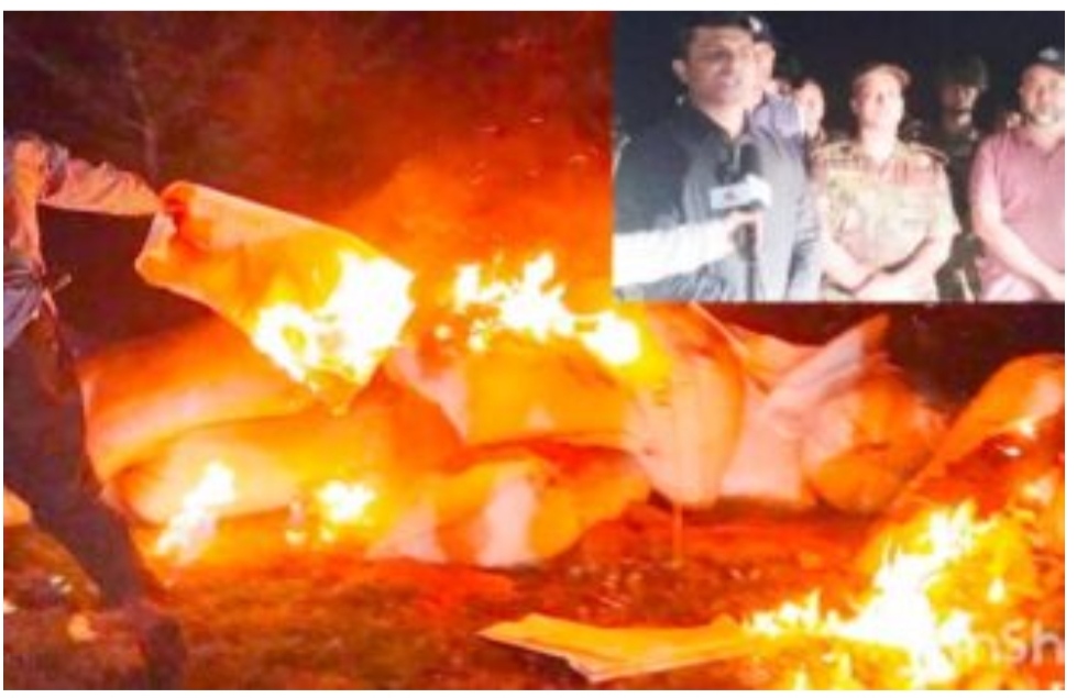 বাগেরহাটের মোল্লাহাটে ভ্রাম্যমান আদালতের অভিযানে নকল বিড়ি তৈরির সরঞ্জাম সহ ৪৪ বস্তা তামাক জব্দ