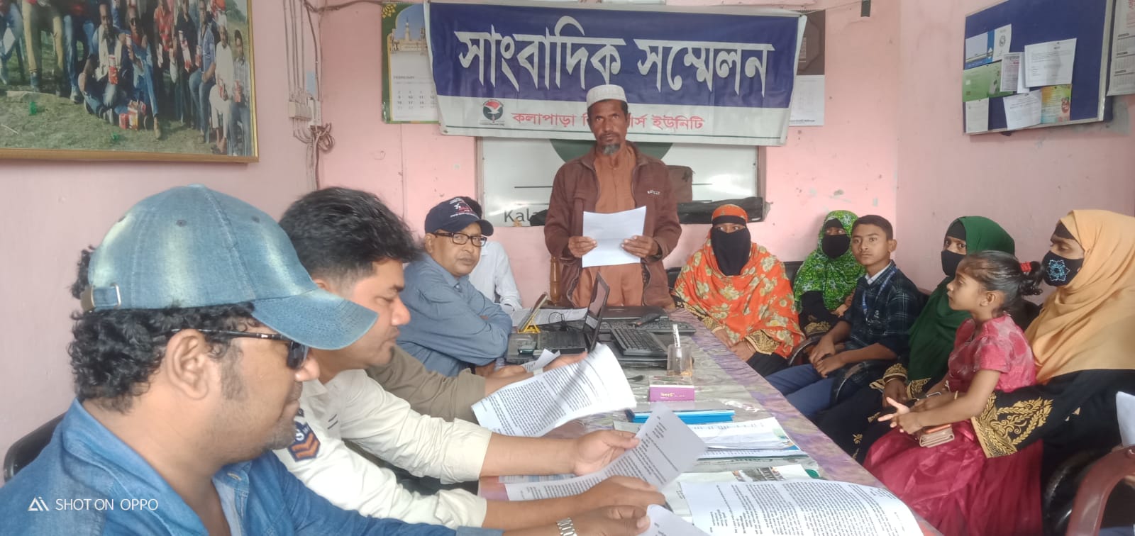 কলাপাড়ায় জমিসহ বাড়ীঘর জবর দখললের প্রতিবাদে সংবাদ সম্মেলন।।