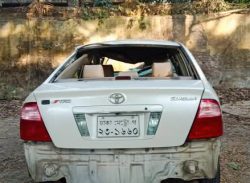 কাশিয়ানীতে প্রাইভেট কার চাপায় পুলিশ সদস্য আহত