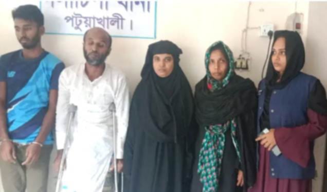 পটুয়াখালীর গলাচিপায় চাচার হাতে ভাতিজা খুনের,প্রধান ৪ আসামী গ্রেপ্তার