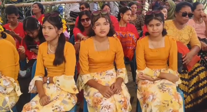 কুয়াকাটায় চলছে ৩দিন ব্যাপী রাখাইনদের ঐতিহ্যবাহী সাংগ্রাই জলকেলি উৎসব।।