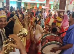 কলাপাড়ায় বর্নাঢ্য আয়োজনে শ্রীকৃষ্ণের জন্মাষ্টমী উৎসব পালিত