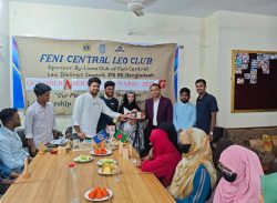 ফেনী সেন্ট্রাল লিও ক্লাবের অক্টোবর সার্ভিস অ্যাওয়ার্ড ২০২৫ অনুষ্ঠিত